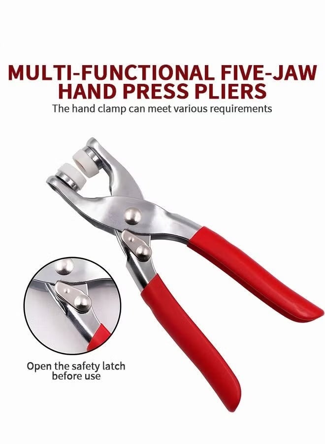 EETU 200-Sets Snap Fastener Kit Metal Snaps ons Set with Fastener Pliers Press Tool Kit Perfect for DIY Crafts Clothes Hats and Sewing - Image 5